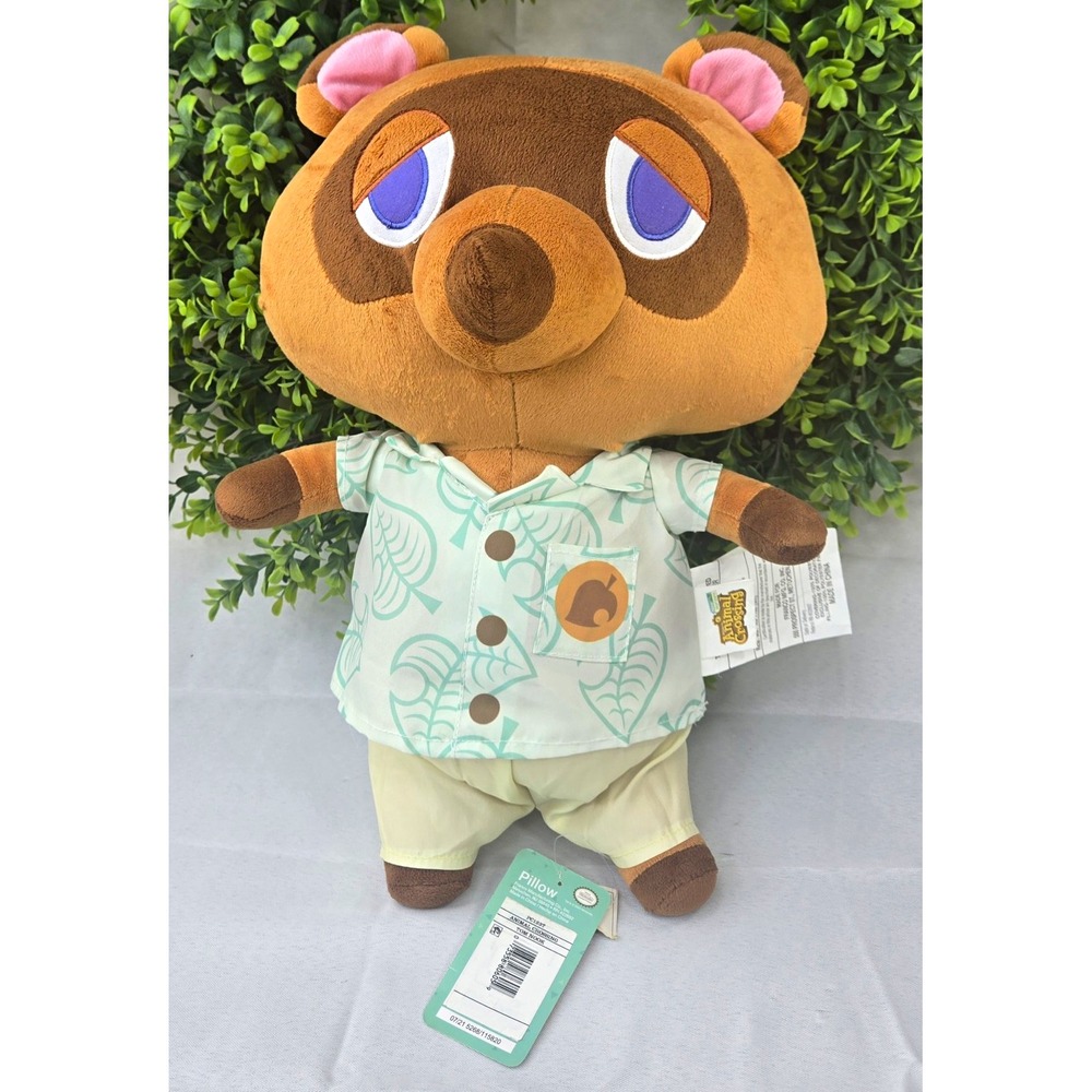 NWT Animal Crossing Tom Nook Plush Pillow Buddy 18" Nintendo Franco New Horizons